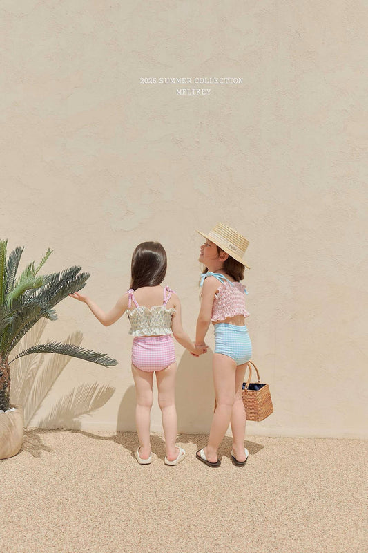 melikey lily check swim set (85-135cm)