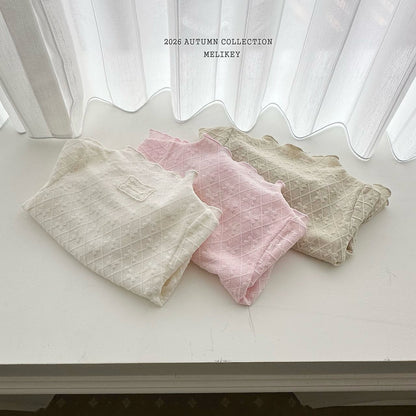 melikey frill ribbon mesh t-shirt (~80-140cm)