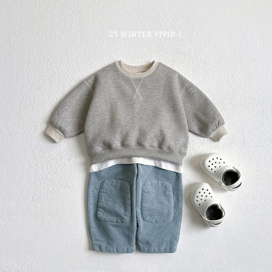 Vivid 交叉車縫線上衣 (75-135cm)