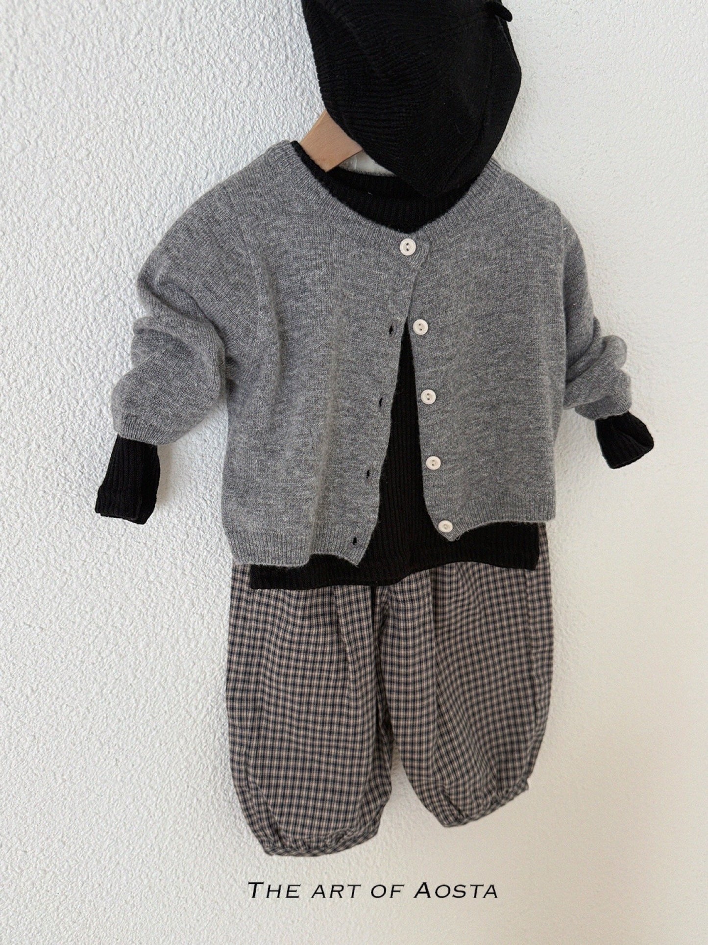 Aosta knit cashmere cardigan (~70-115cm)
