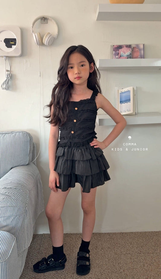 COMMA button frill sleeveless (95-160cm)