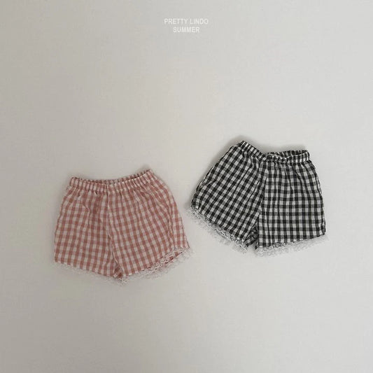 Lindo Check Frill Shorts (85-125cm)