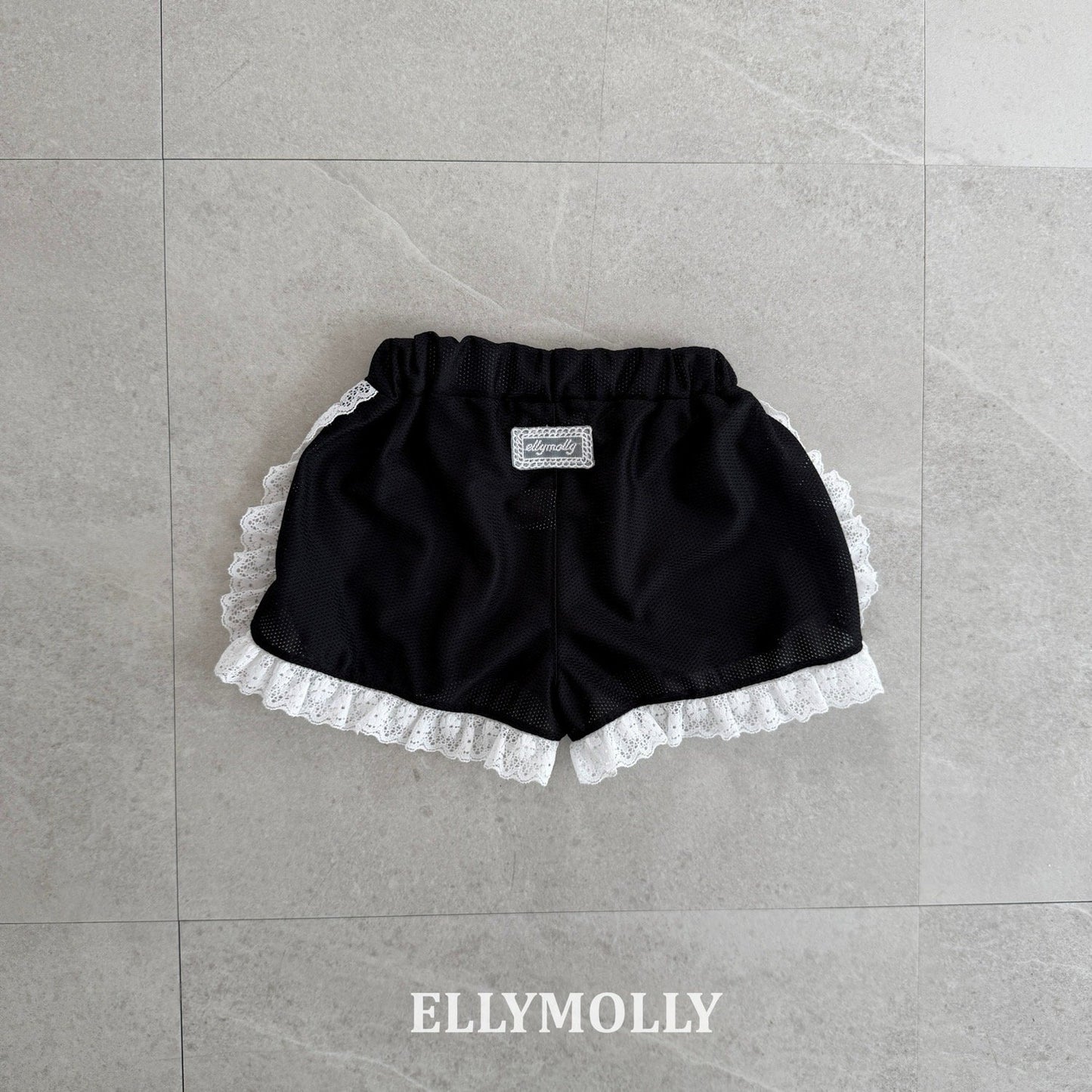 ELLYMOLLY mesh frill shorts (90-145cm)