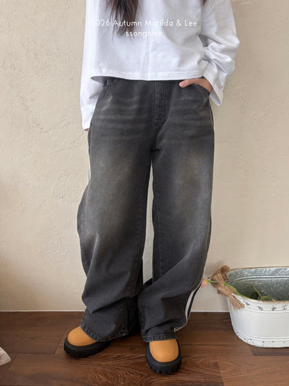 matilda&lee track denim pants (85-165cm)