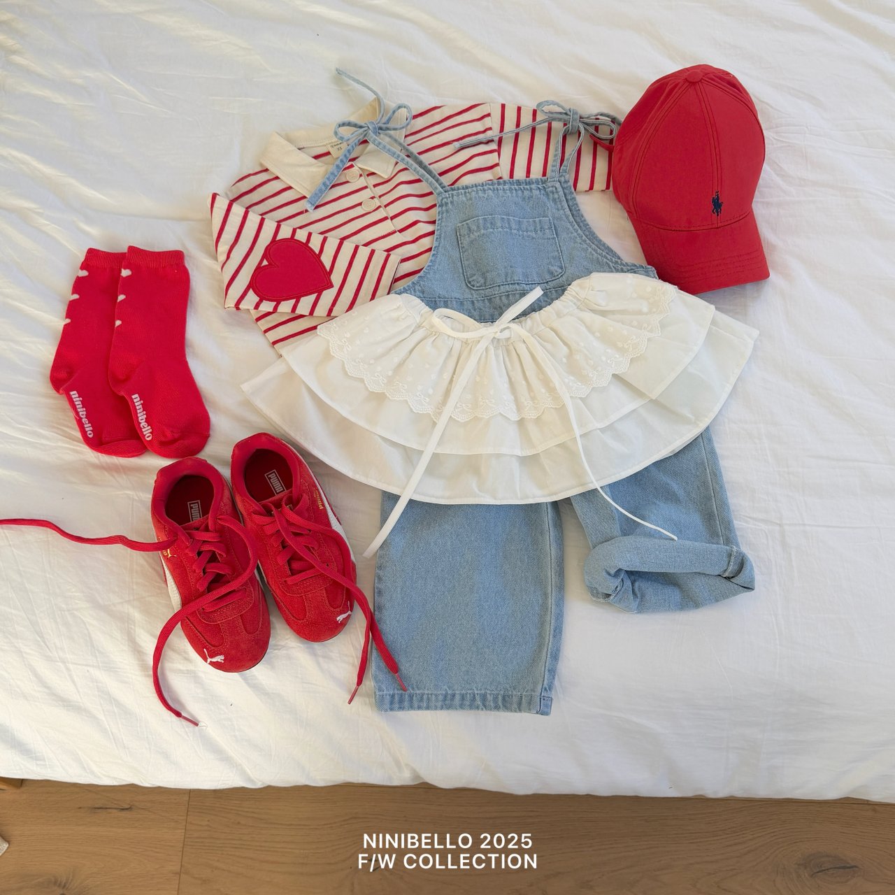 ninibello bread and rice cake collar tee (80-130cm)