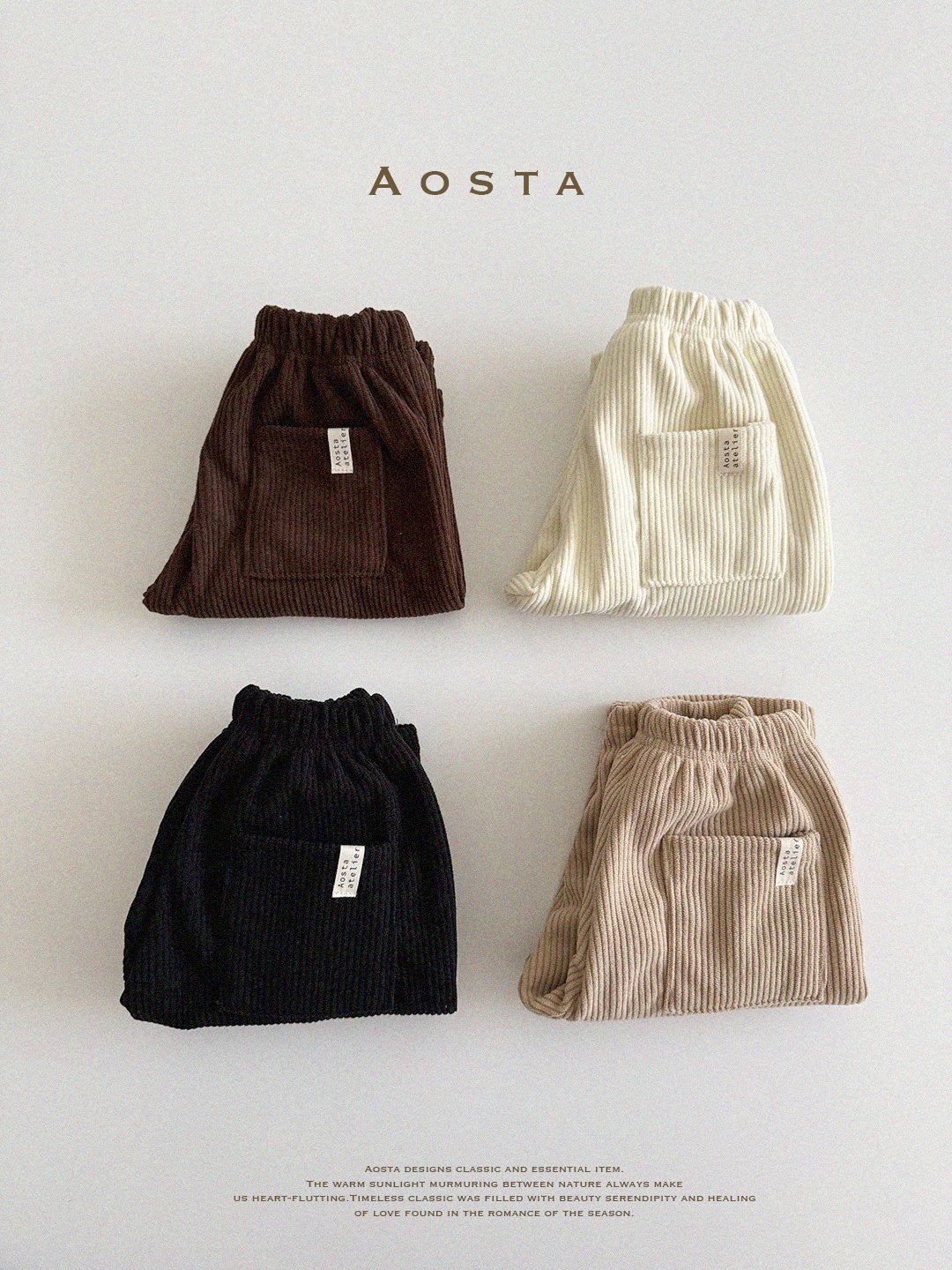 Aosta Corduroy Pants (70-115cm)