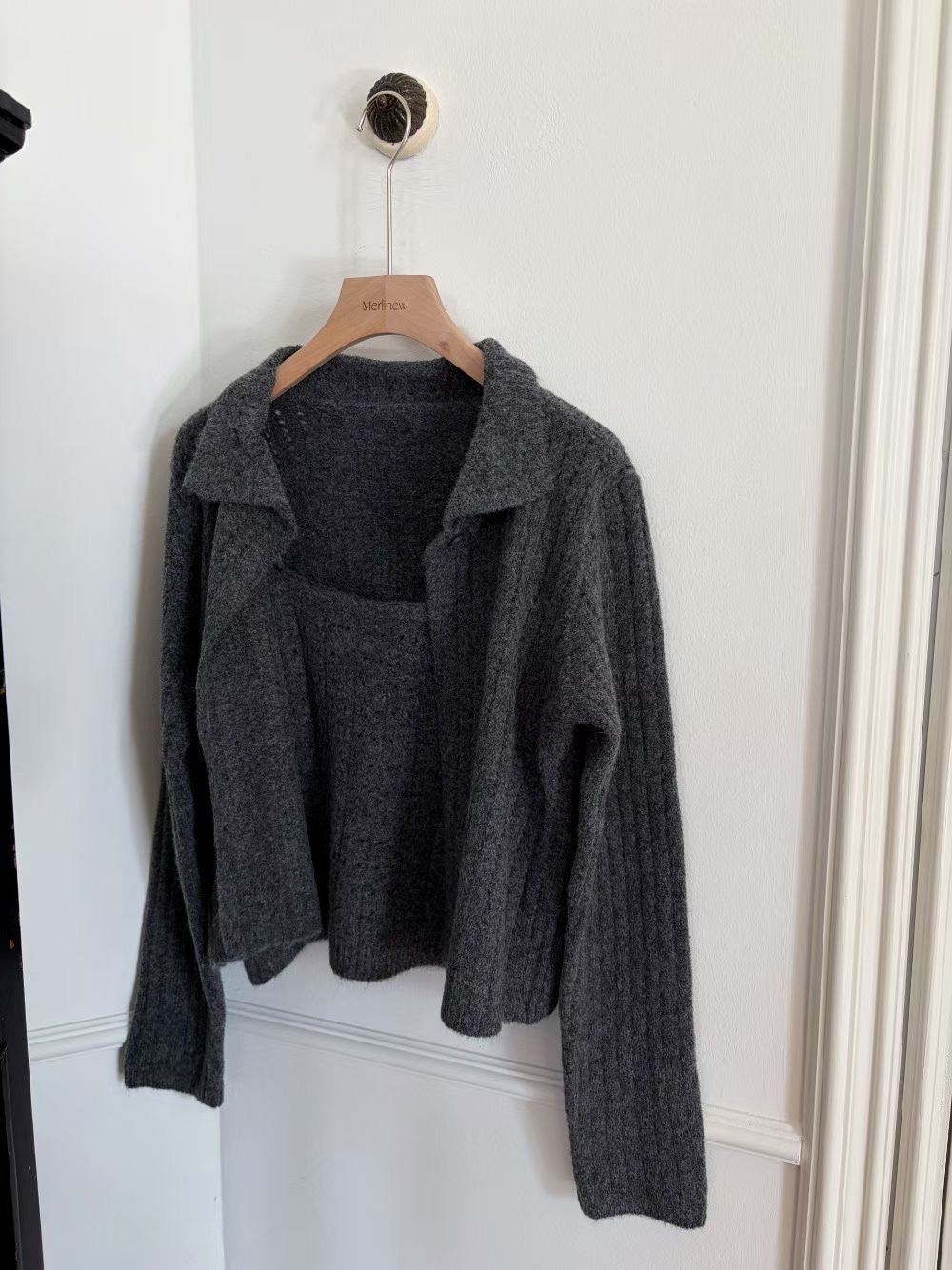 氣質翻領針織set 🧶 *共4色