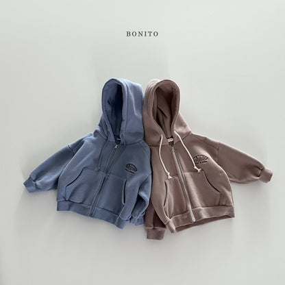Bonito front slit hooded zip-up (~80-140cm)