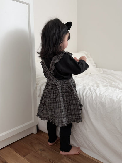 mimi market check frill suspender ops (75-90cm)