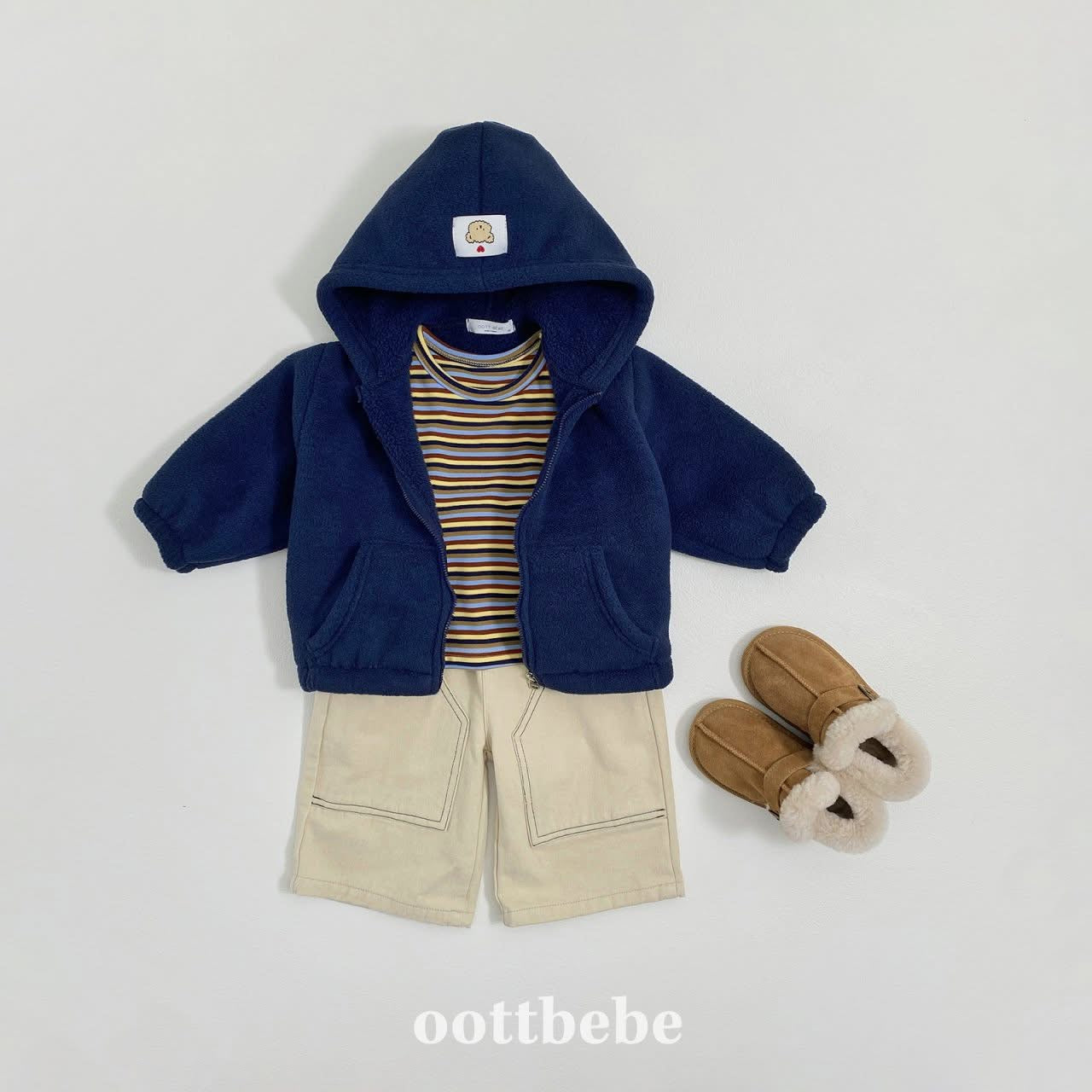 Oottbebe 連帽雲朵拉鍊外套 (75-120cm)