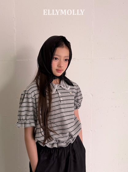 ELLYMOLLY curling collar frill t (90-145cm)