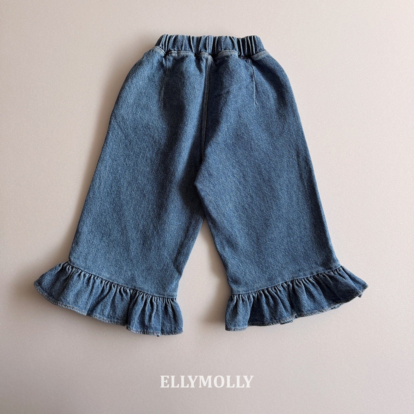 ELLYMOLLY jelly frill denim pt (90-145cm)