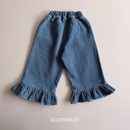 ELLYMOLLY jelly frill denim pt (90-145cm)
