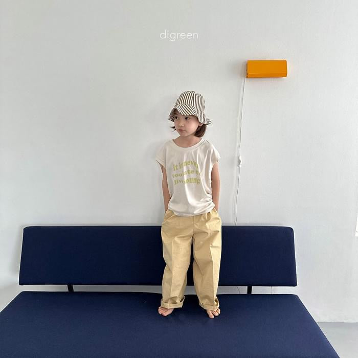 Digreen It is never too late 英文字母無袖上衣 (kids 85-130cm)