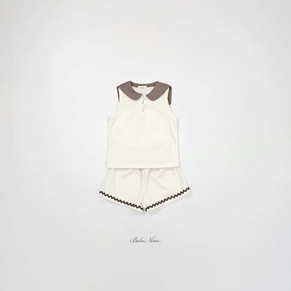 Bebenine Collar Sleeveless Set (65-110cm)