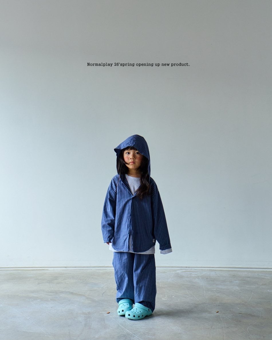 normalplay peterpan check pants (75-140cm)