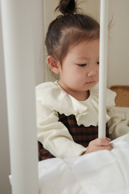 mimi market cream collar tee (70-85cm)