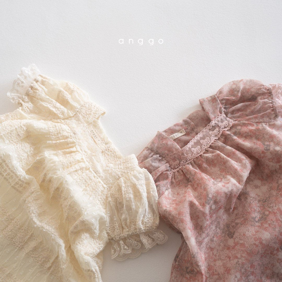 anggo strawberry cream dress (80-120cm)