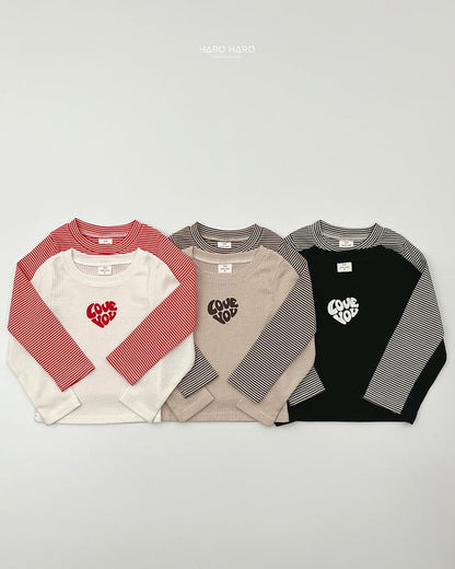 HAROHARO 1+1 love you tee (85-140cm)