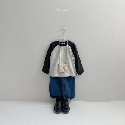 digreen slit raglan t-shirt (90–130cm)