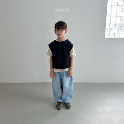 digreen volume denim pants (90-130cm)
