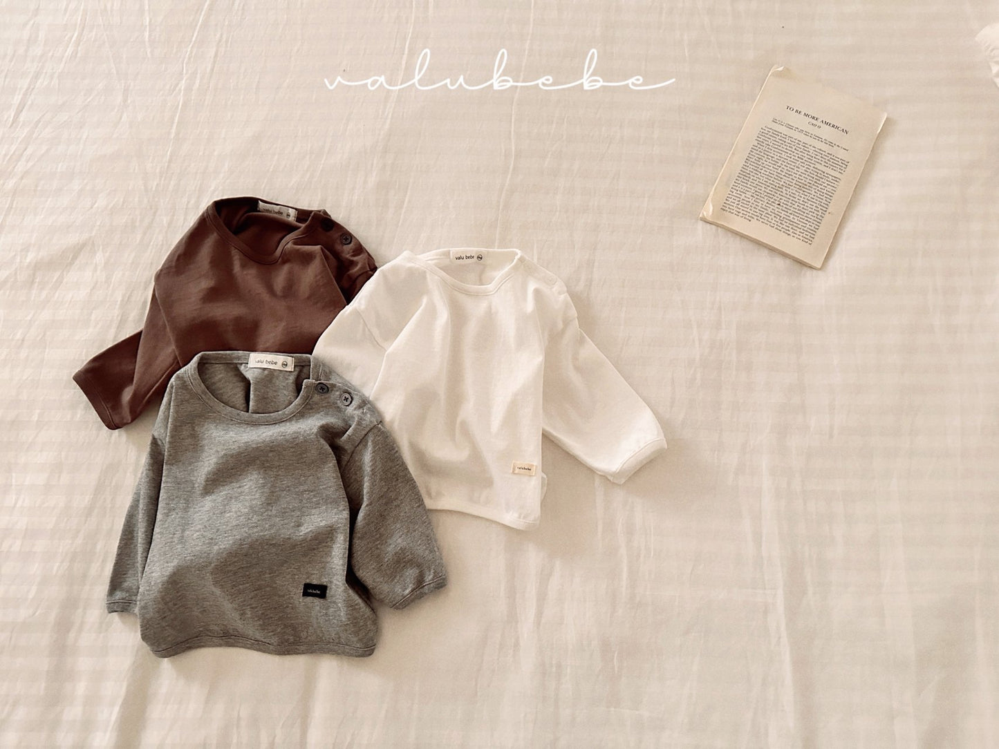 valubebe daily short button tee (6-24m)