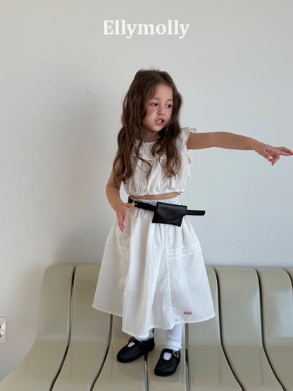 ELLYMOLLY blanche long skirt (90-145cm)