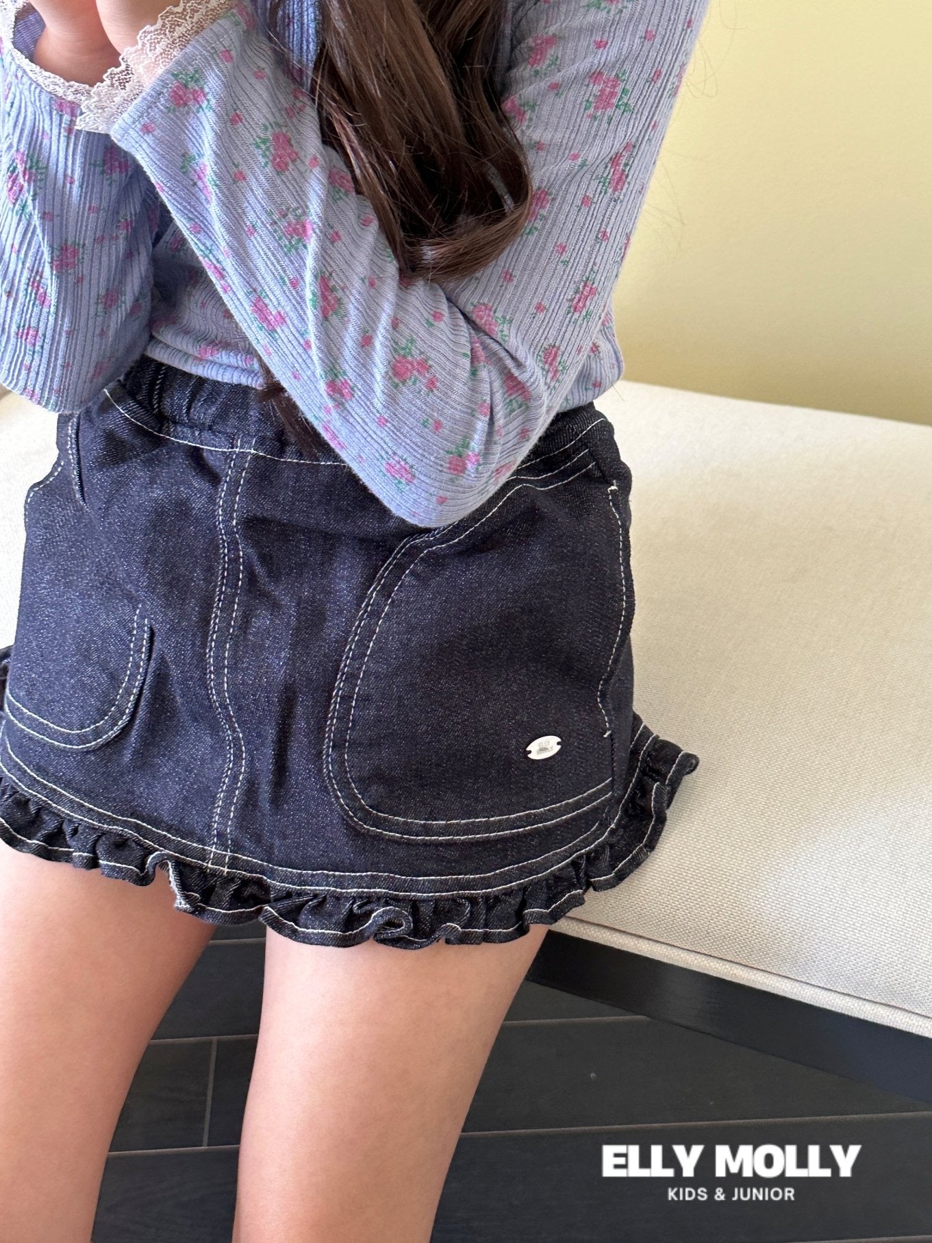 ELLYMOLLY non fade frill skirt (90-160cm)