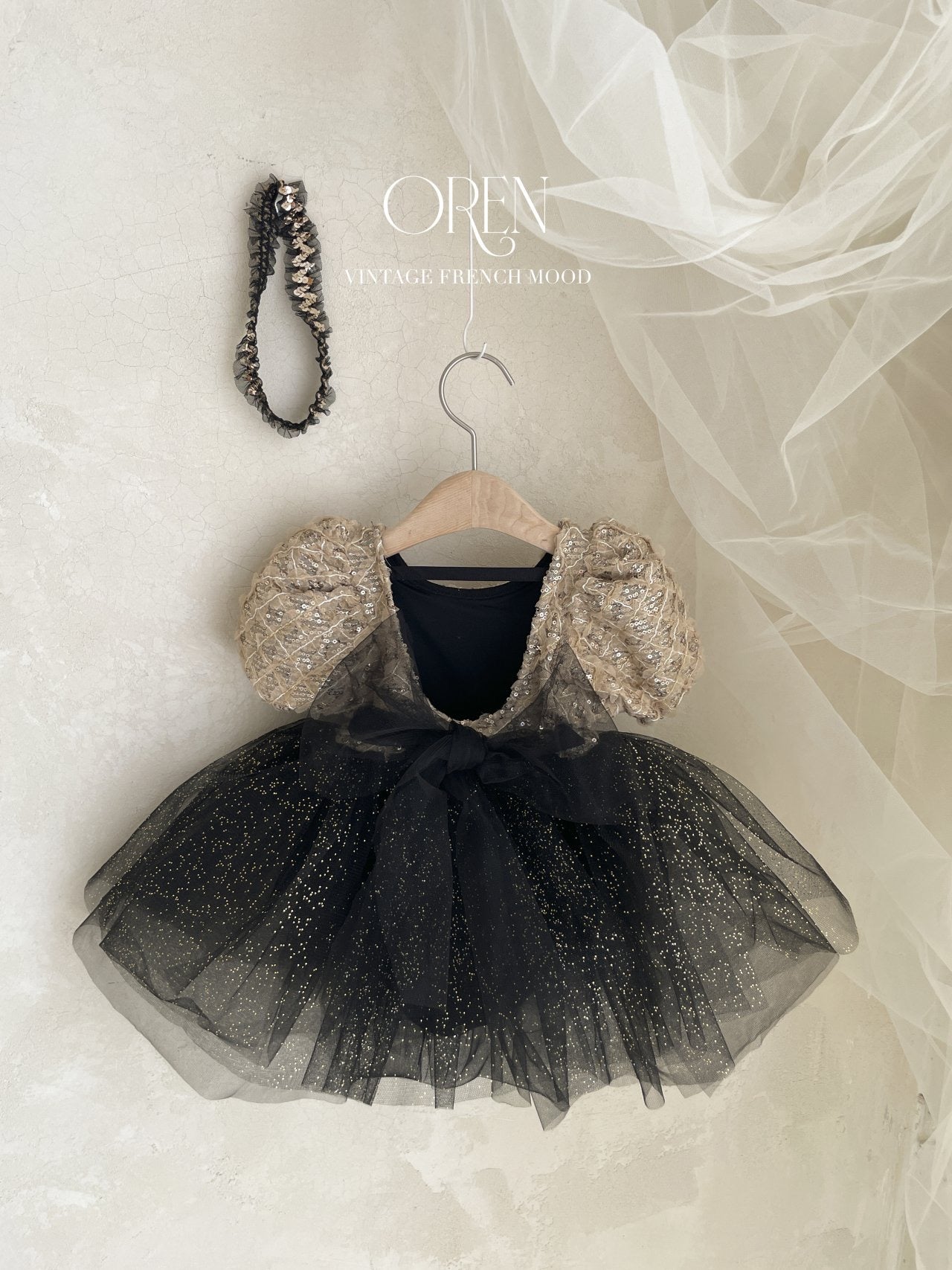 OREN black swan tutu ballet dress (90-120cm)