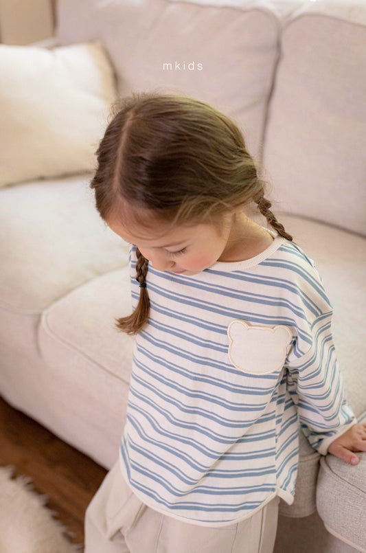 mkids bear border tee (65-115cm)