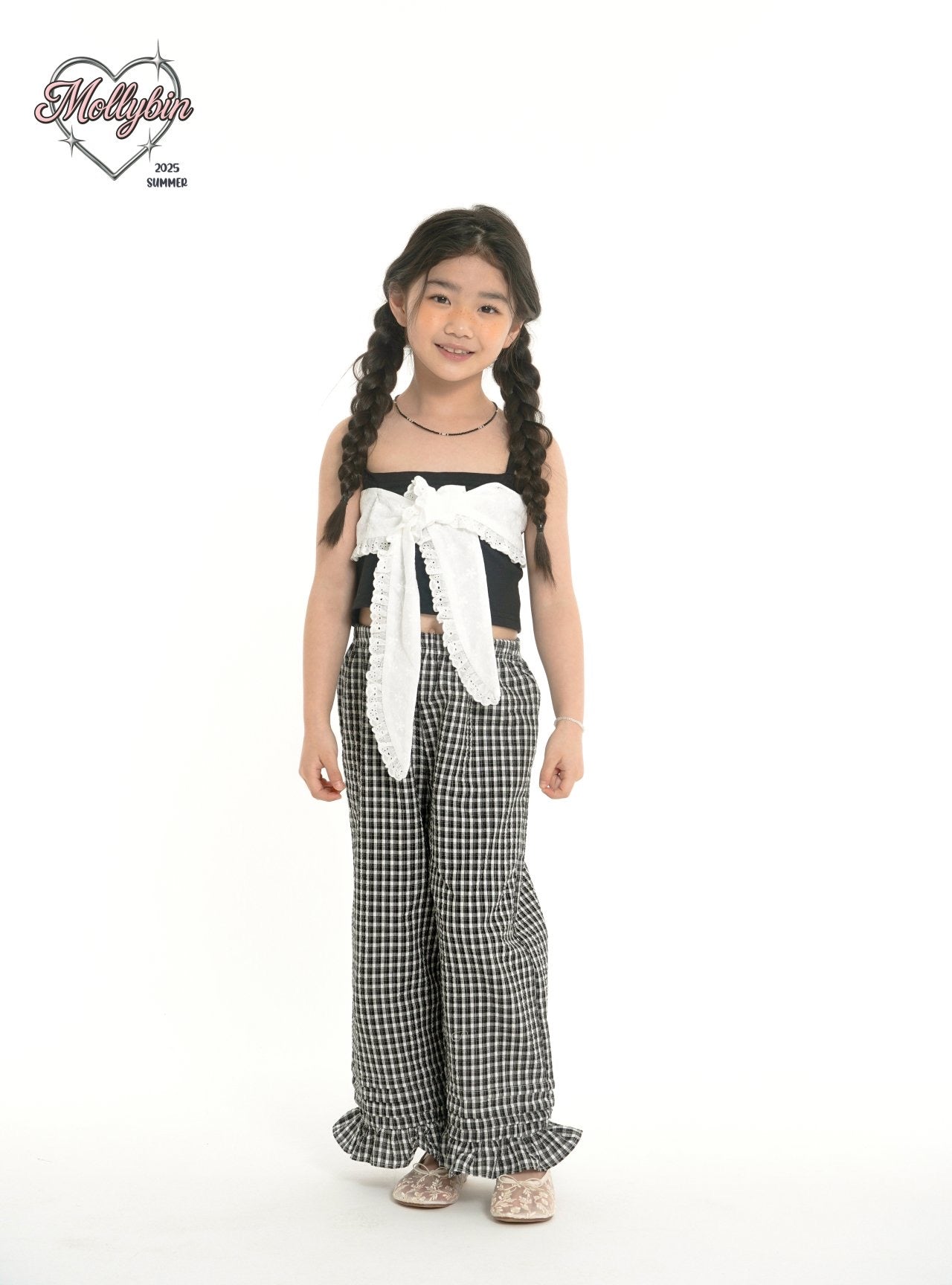 Mollybin eyelet crop top （85-145cm)