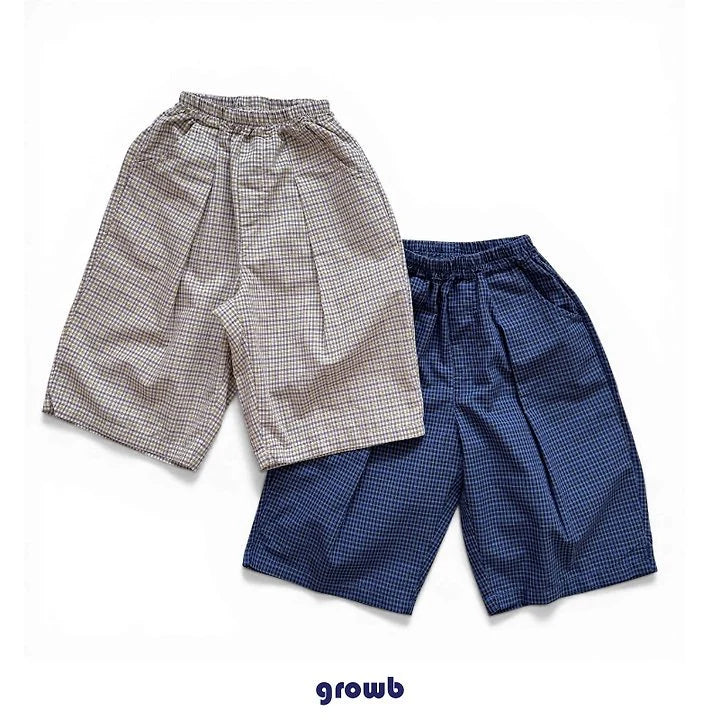 Growb Use Check Pants (90-155cm)