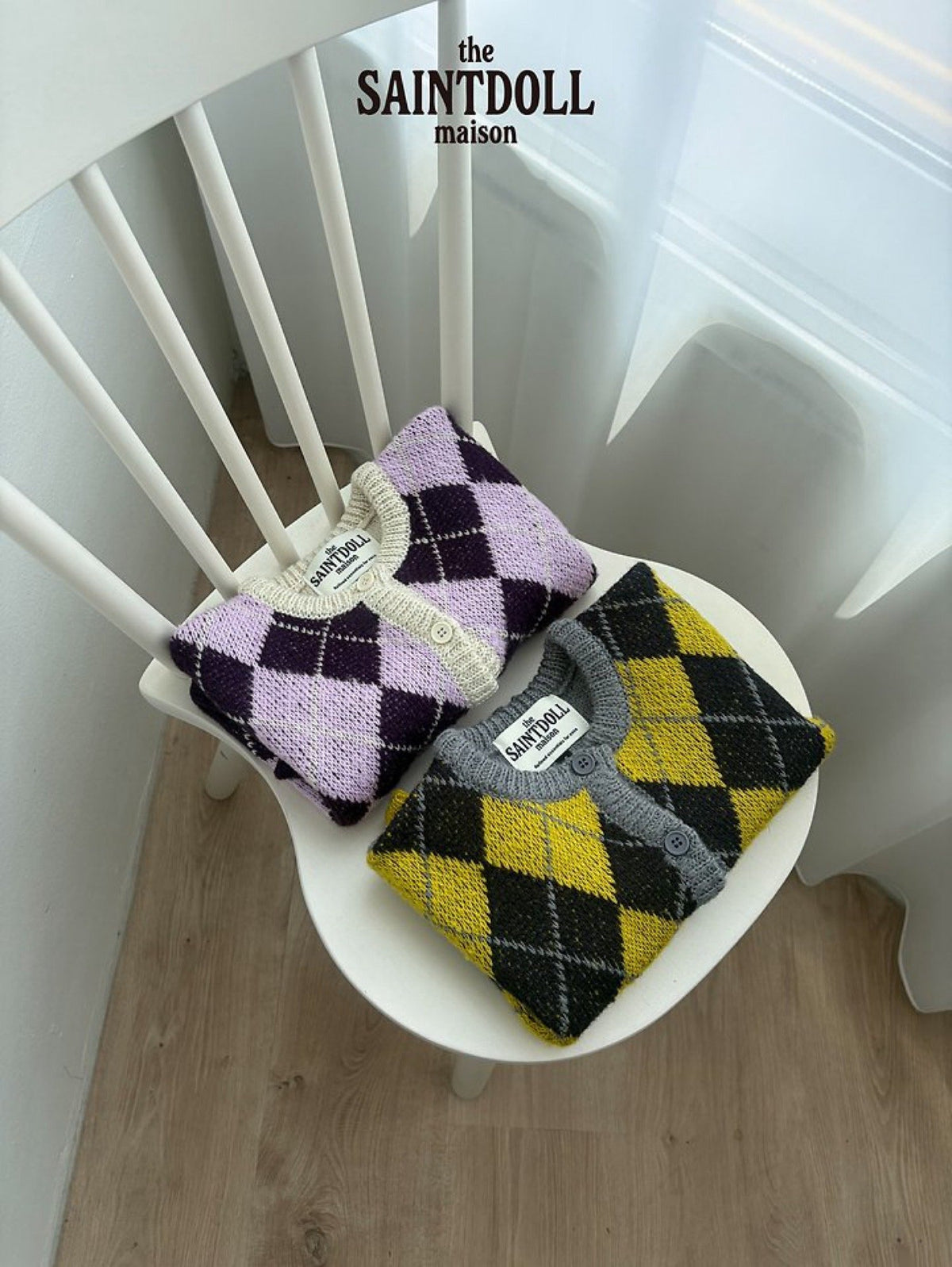 saintdoll argyle cardigan (90-150cm)