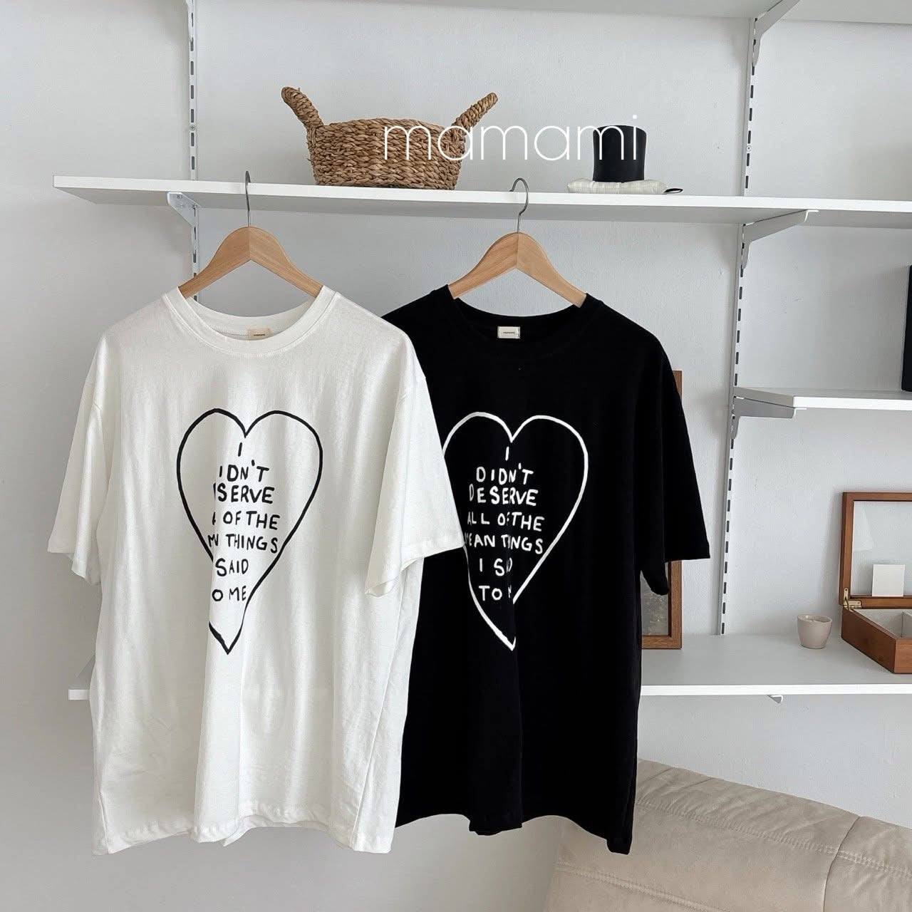 Mamami 親子款 - 愛心字母 tee (kids & adult)