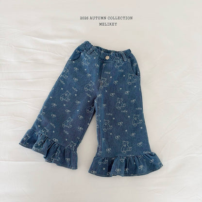 melikey bear frill denim (~80-140cm)