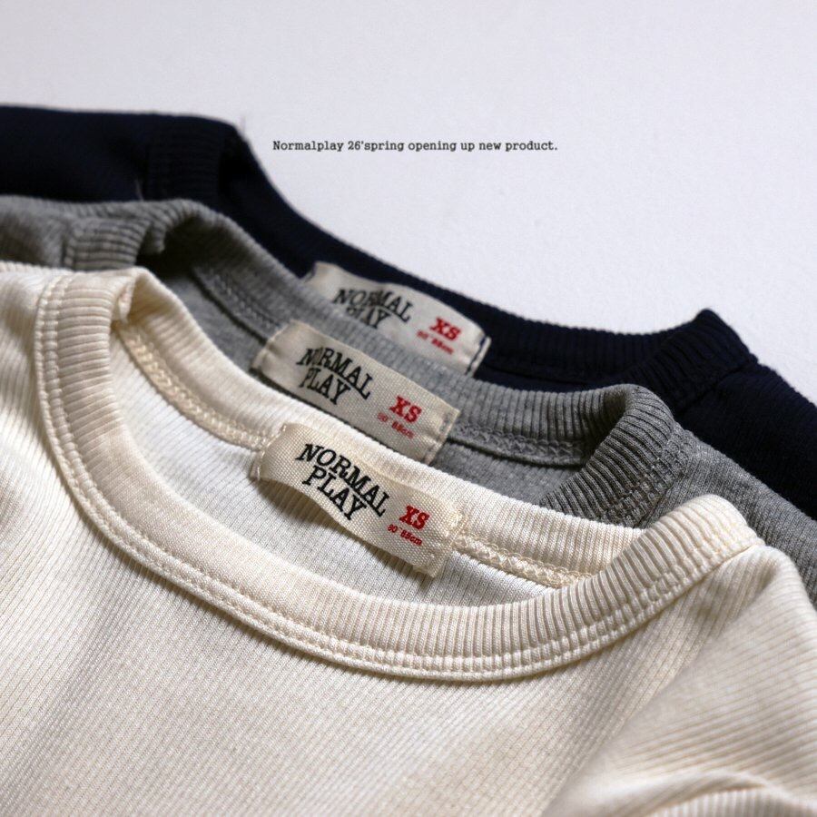 normalplay tencel rib T (75-140cm)