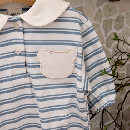 mkids bear border suit (3-18m)