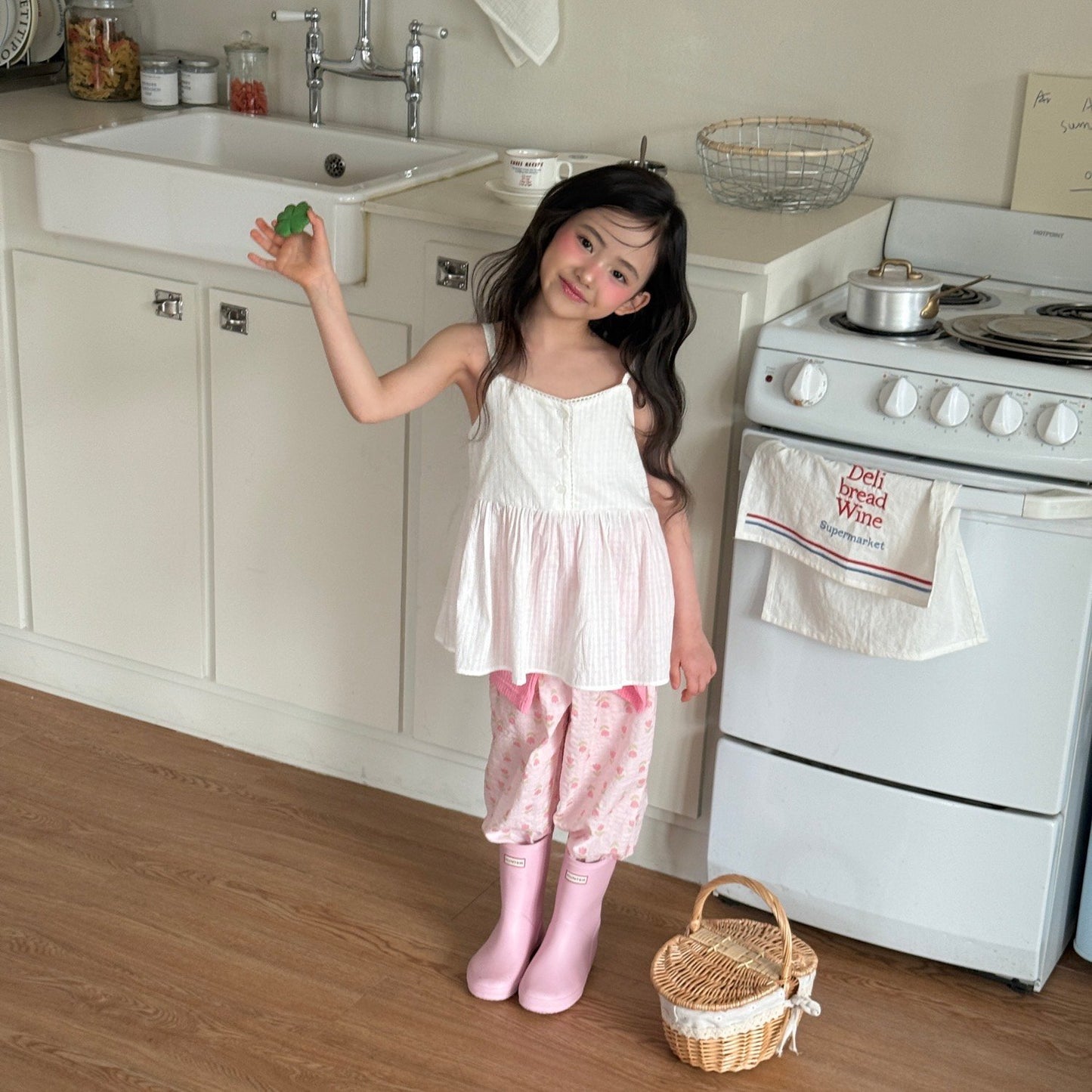 ninibello milk tank top blouse (80-130cm)