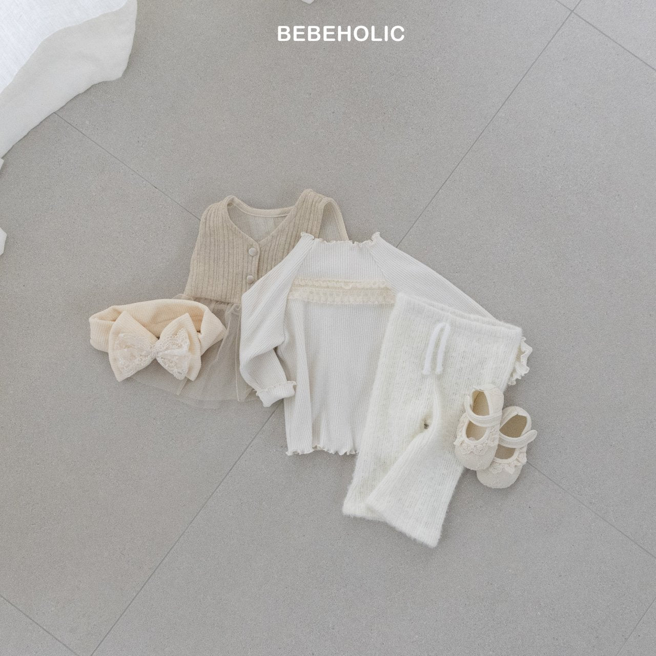 bebeholic louis lace tee (3-18m)