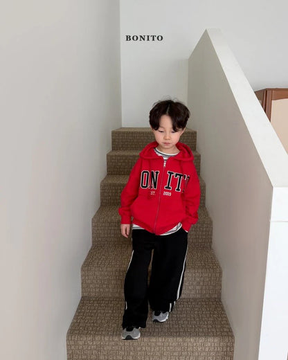 Bonito Half & Half Bonito Hood Zip-Up (bebe & kids & adult )