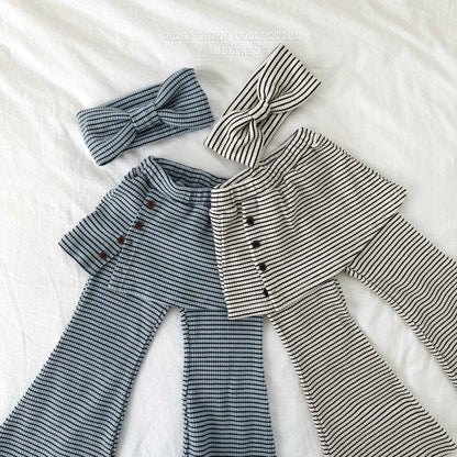 melikey wrap bootscut pants (~80-140cm)