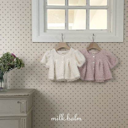milkbalm boucle cardigan (75-125cm)