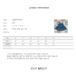 ELLYMOLLY denim flower big pocket ops (90-145cm)