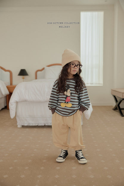 melikey button jogger pants (~80-140cm)