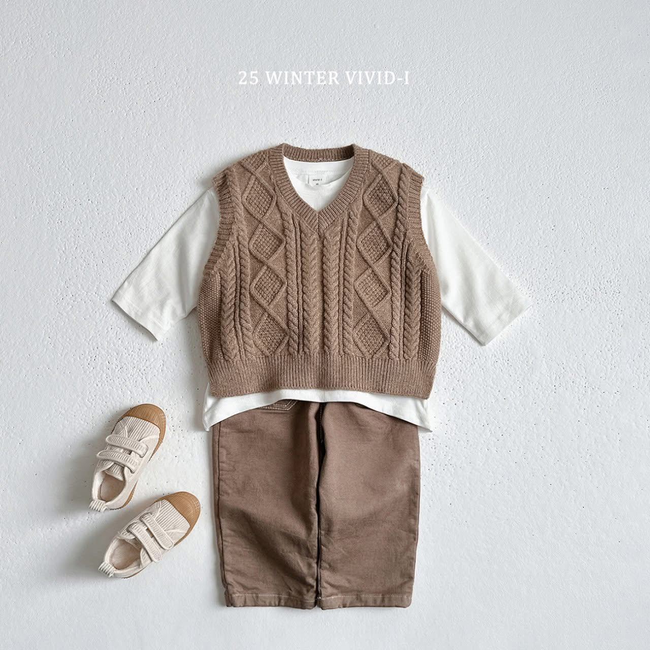 Vivid 基礎圓領素色上衣 (75-135cm)