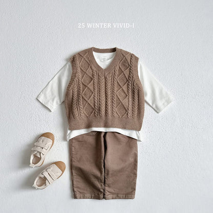 Vivid 基礎圓領素色上衣 (75-135cm)