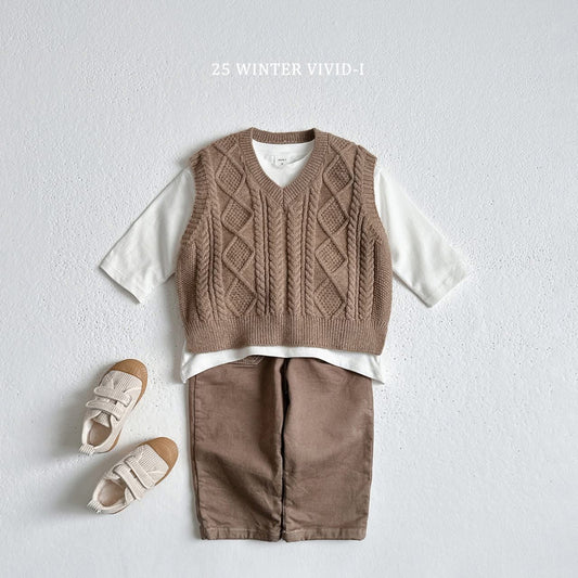 Vivid 基礎圓領素色上衣 (75-135cm)