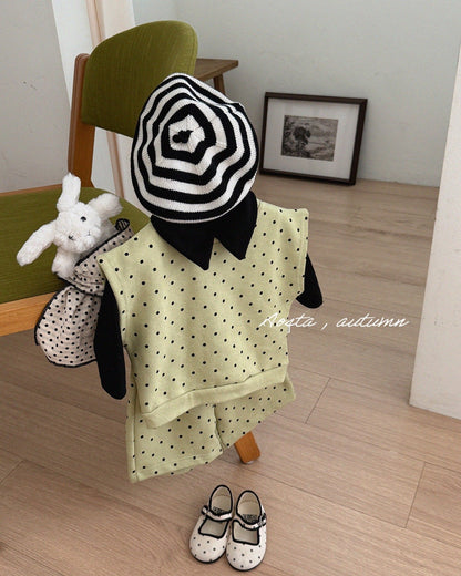 Aosta dot tongtong vest (~70-115cm)