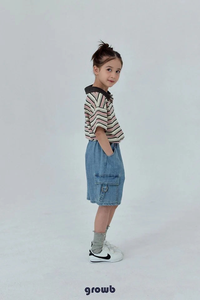 Growb Vintage Cargo Denim Shorts (90-155cm)