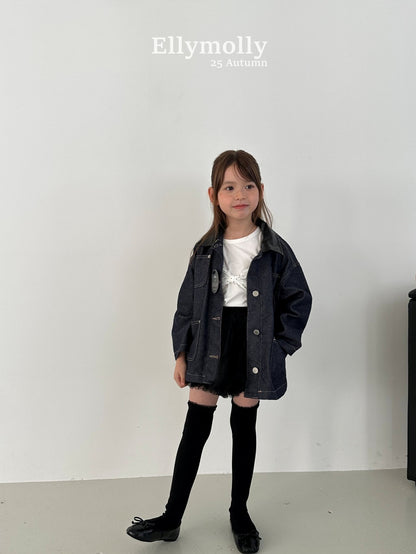 ELLYMOLLY frill knee high socks